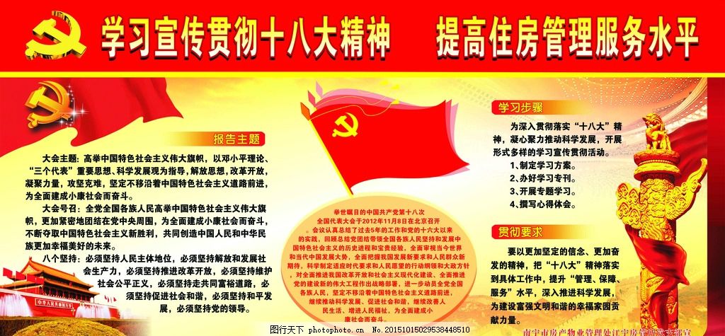 十八大展板,十八大精神 十八大宣传栏 学习十八