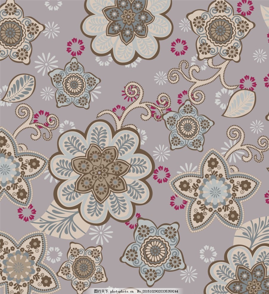 服装图案 植物花纹 欧式花纹 抽象底纹 小碎花 包装装饰 壁纸 花卉