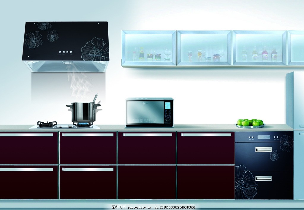 厨卫电器 厨房效果图 烟机灶具,册设计素材 电器画册设计-图行天下图库