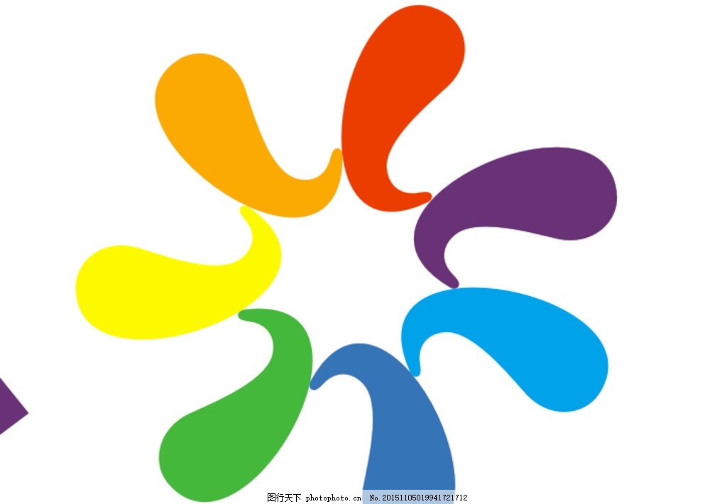 七色花瓣logo图片