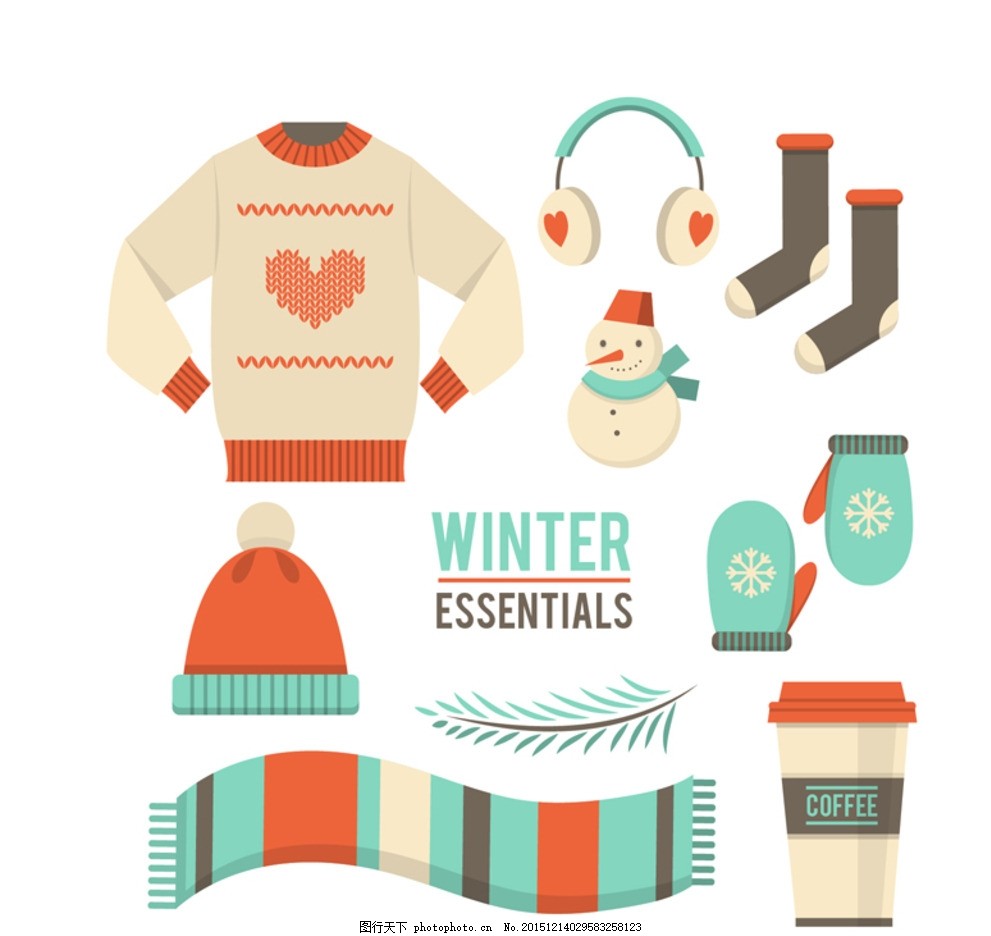 冬季服饰物品,毛衣 耳罩 袜子 帽子 手套 围巾 热