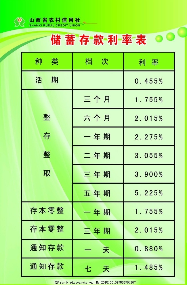 储蓄存款利率表,储蓄,存款,利率表,分层,银行,设计,广告设计,广告设计,100DPI,TIF