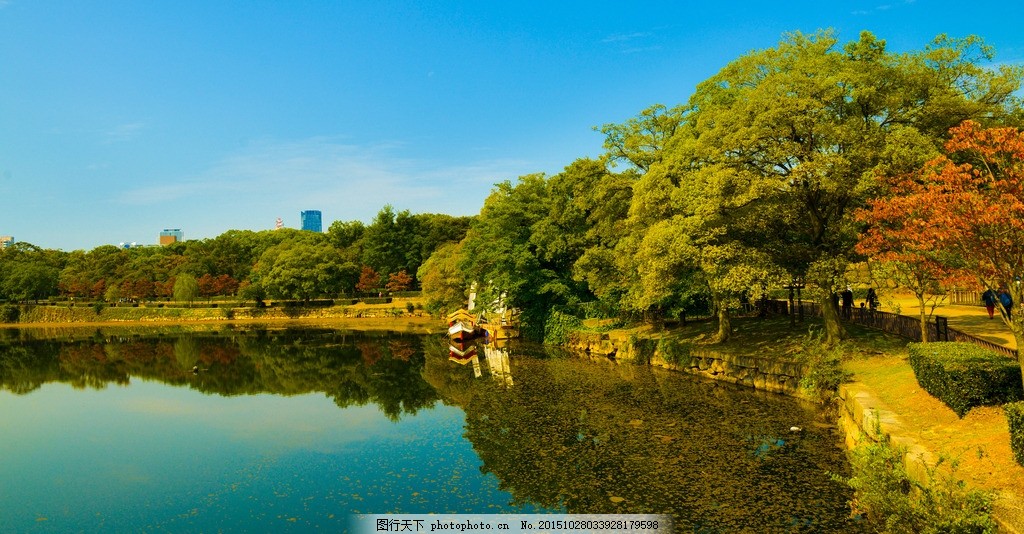 日本大阪城公园图片 旅游摄影 自然景观 图行天下素材网