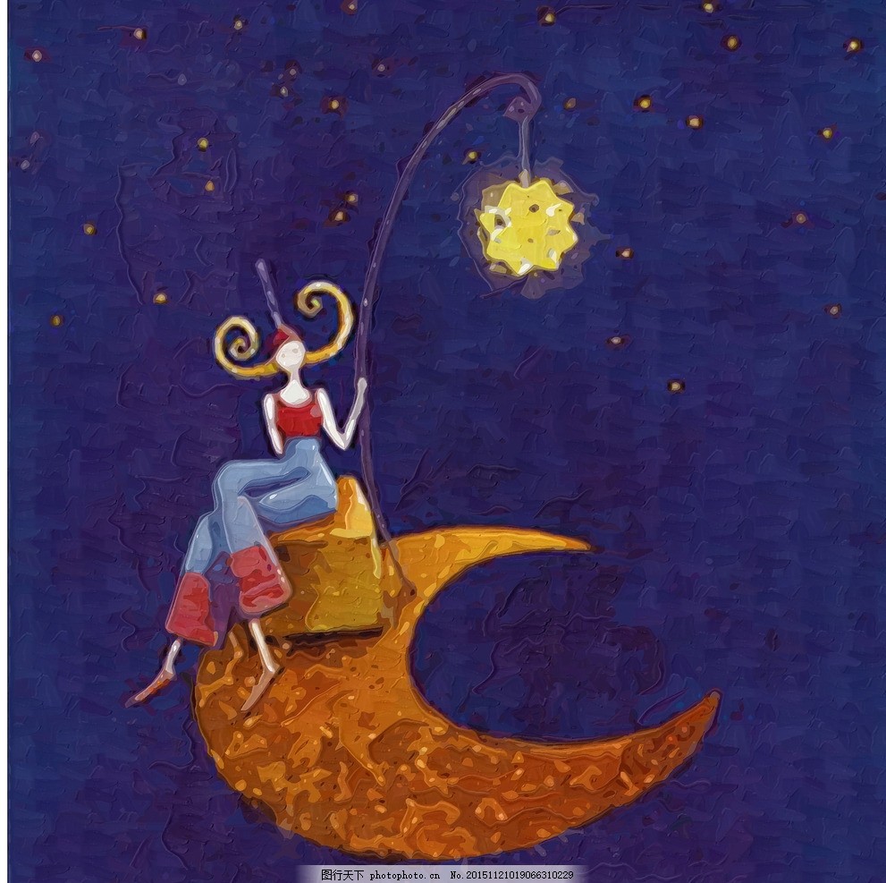 抽象人物画图片_休闲娱乐_生活方式-图行天下素材网